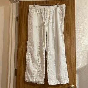 White lightweight pants